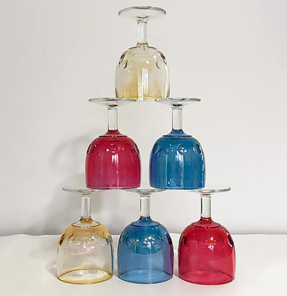 Bartlett-Collins-Goblets_colorful_goblets, stacked-facing-down,-shop-www.eBargainsAndDeals