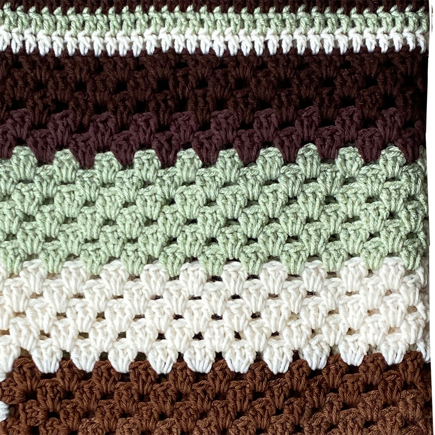 Brown_-Green-White-Crocheted-Blanket_-Square.-Close-up-view.-Shop-eBargainsAndDeals.com
