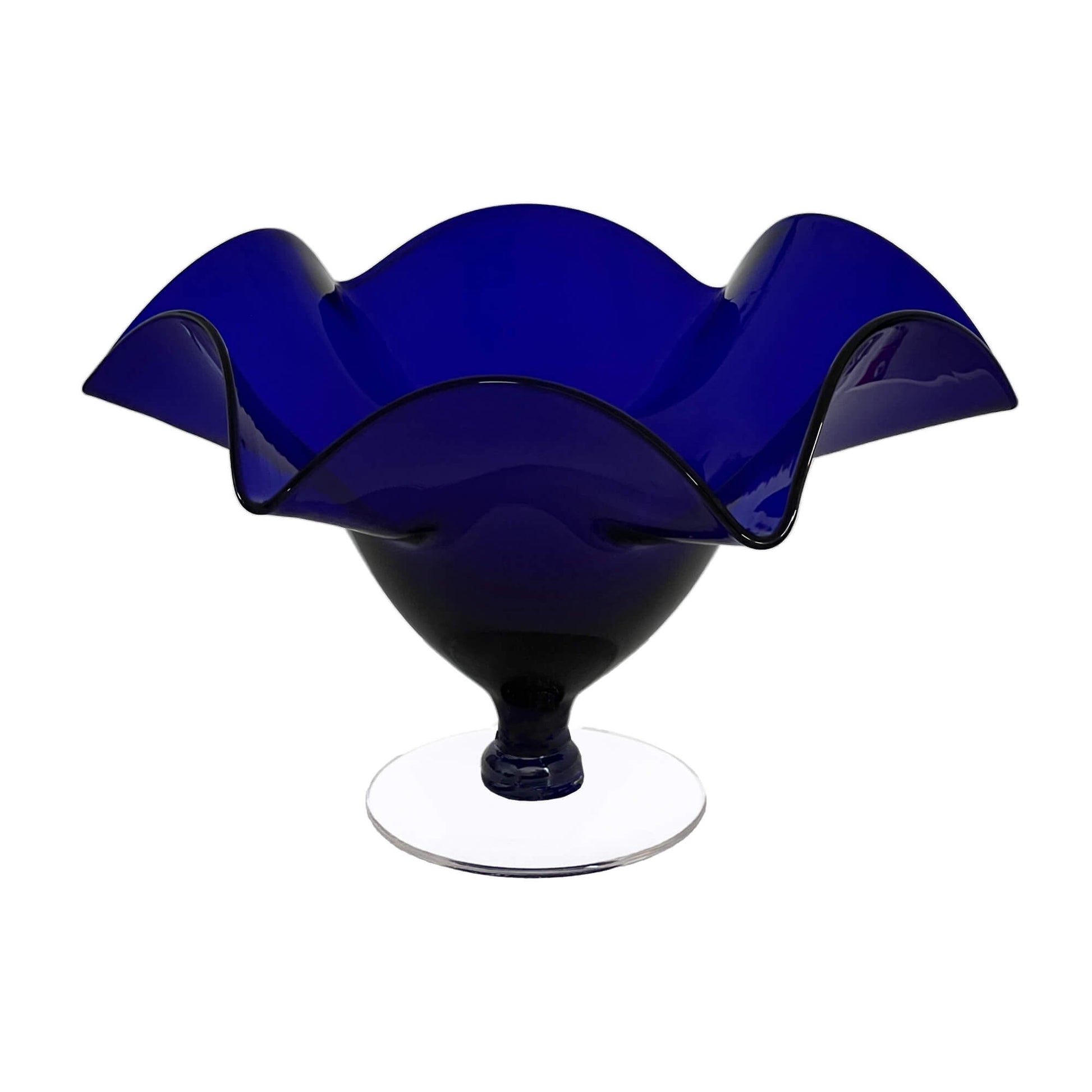 Cobalt-Blue-Art-Glass-Wavy-Rim-Pedestal-Bowl-2.-Shop-eBargainsAndDeals.com