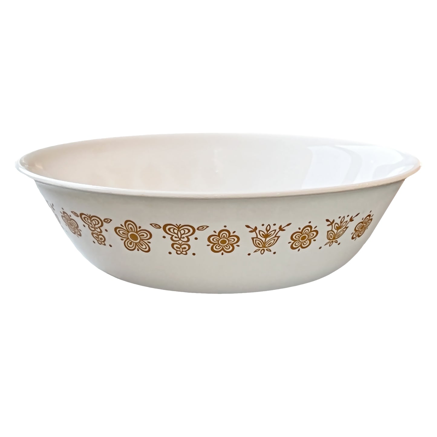 Corelle-Butterfly-Gold-8.5-in-Serving-Bowl-by-Corning.-Side-view-2.-Shop-eBargainsAndDeals.com