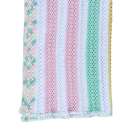 Crochet-Crib-Blanket-For-Infant-Baby-Girl.-White_-Pink_-Green-Stripes.-Shop-eBargainsAndDeals.com