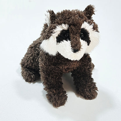 Douglas-The-Cuddle-Toy-Dark-Brown-Raccoon-Plush-Toy.-Front-view-2.-Shop-eBargainsAndDeals.com