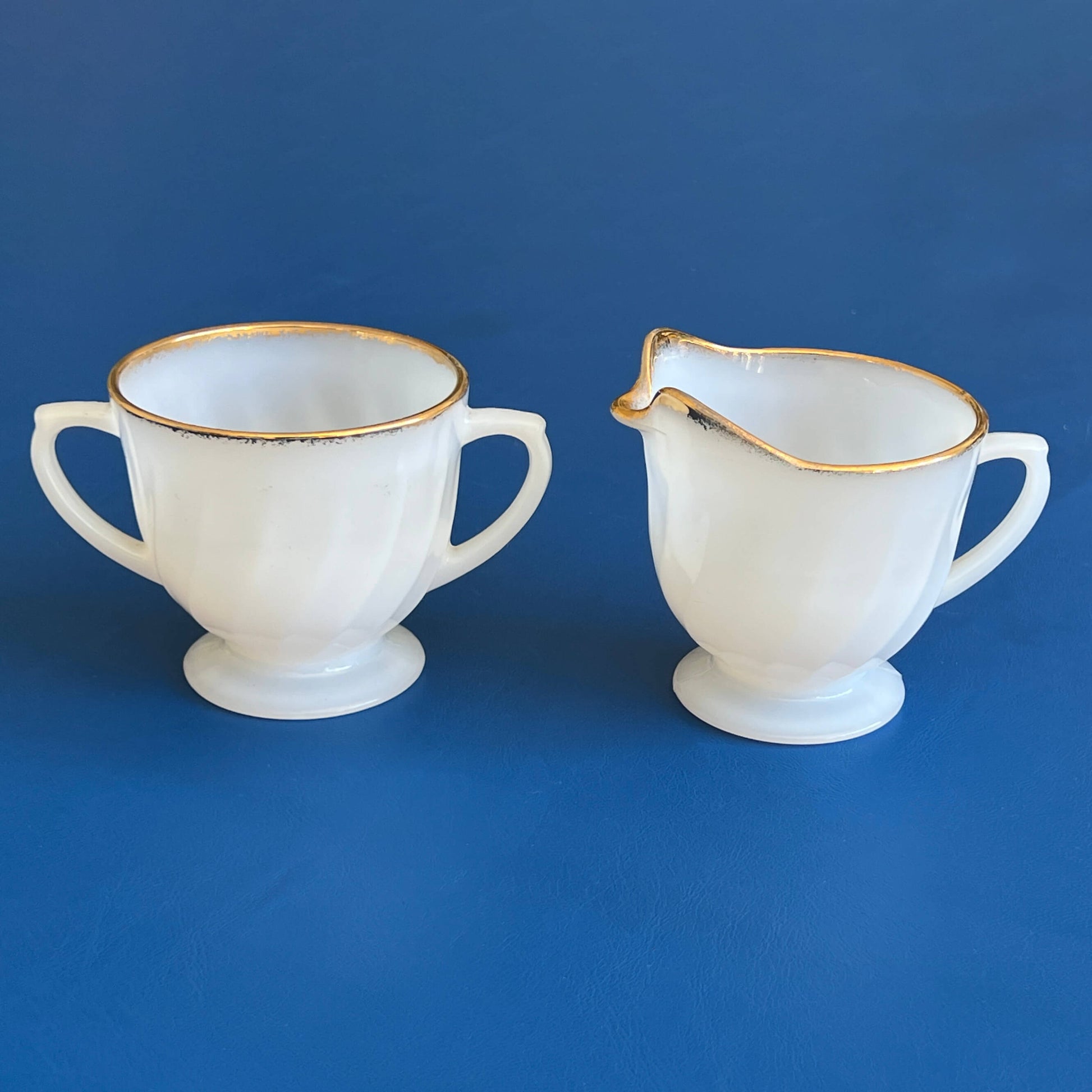 Fire-King-White-Glass-Creamer-and-Sugar-Bowl-Set.-Shop-eBargainsAndDeals.com
