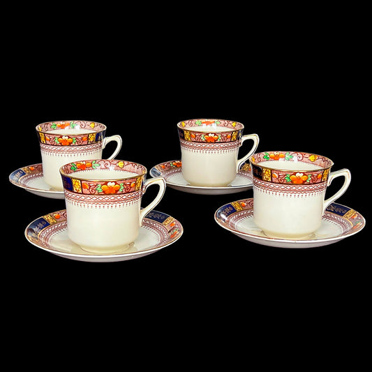 J_G-Meakin-Sol-Queen-Mary-Set-of-4-Tea-cups-and-Saucers.-6-Shop-eBargainsAndDeals.com