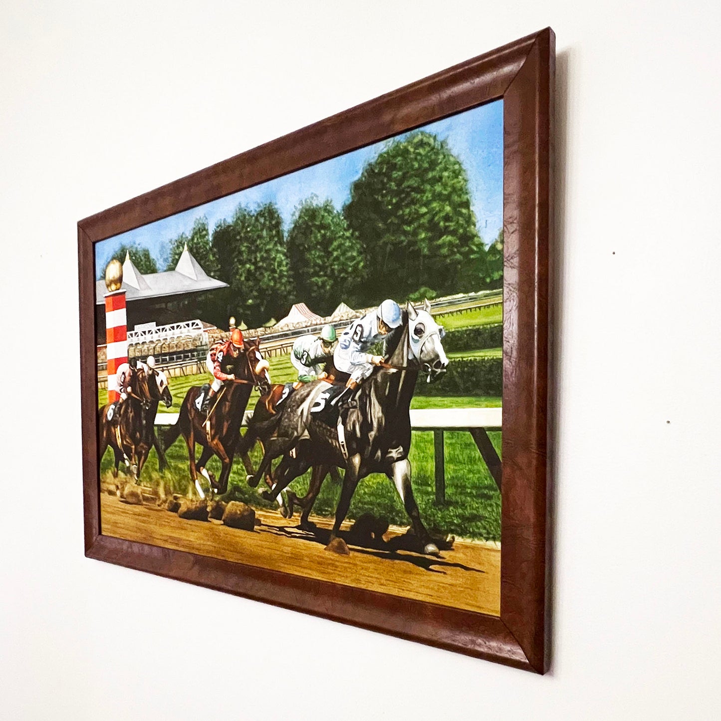 L-Blackburn-Horse-Racing_-Saratoga-RaceCourse.-Angle-view.-The-Glory-Road-Framed-Art--Shop-eBargainsAndDeals.com