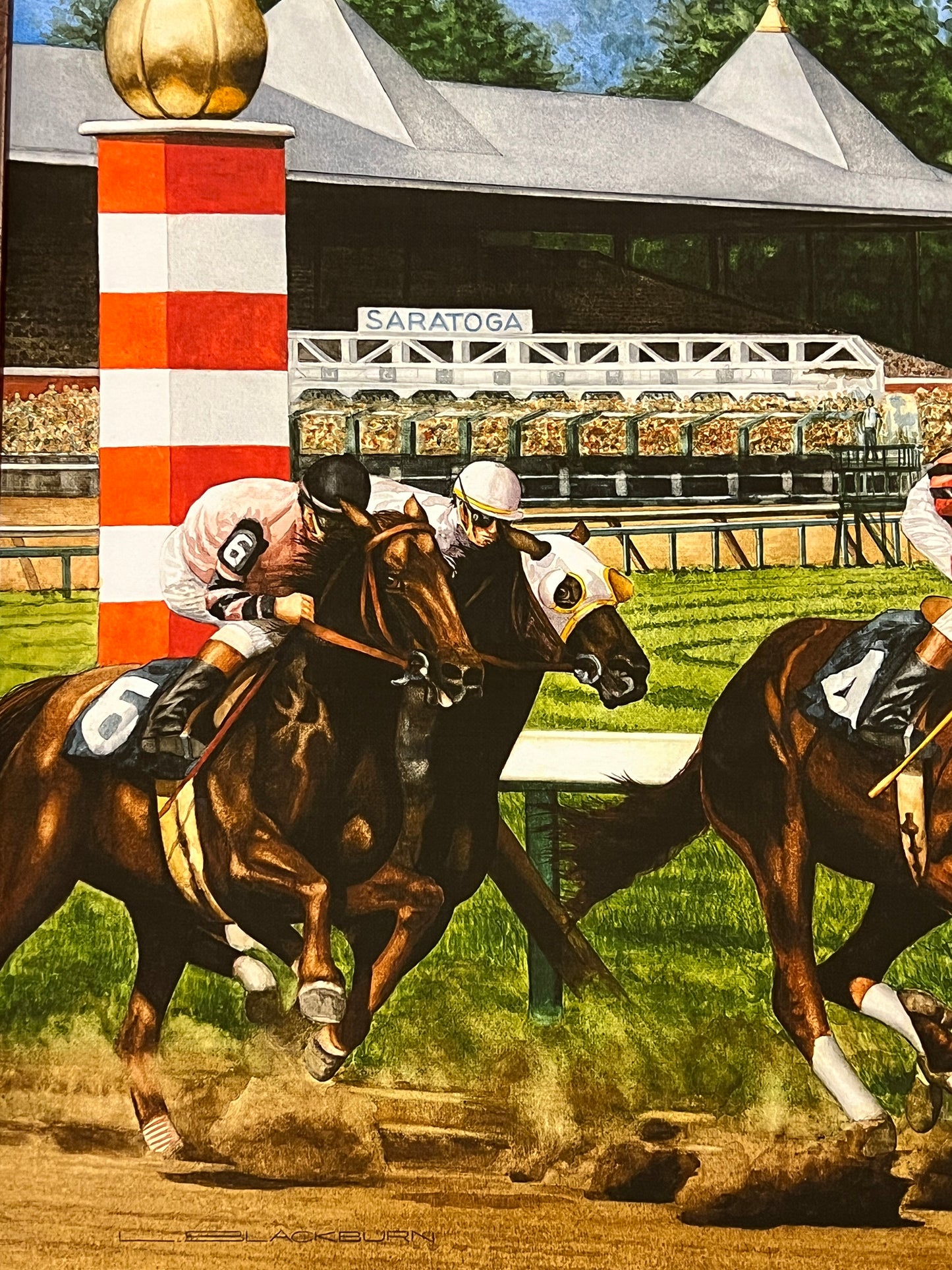 L-Blackburn-Horse-Racing_-Saratoga-Springs_-NY.-The-Glory-Road-Framed-Art
