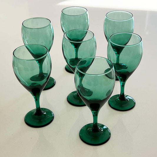 Libbey-Juniper-Green-Teardrop-Stem-Water-Goblets.--Shop-eBargainsAndDeals.com