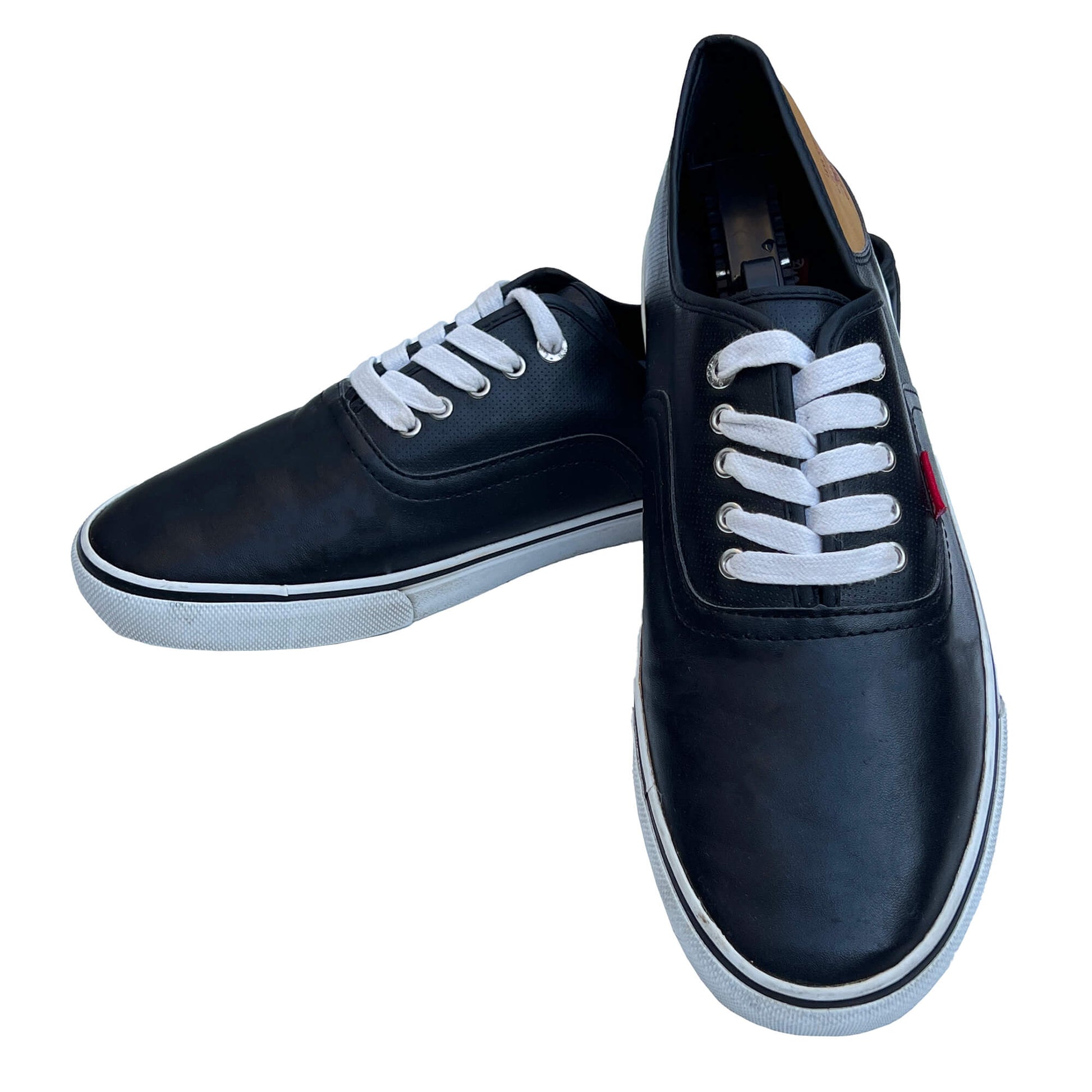 Men_s-Black-Faux-Leather-Sneakers-Shoes.-Size-13.-Shop-eBargainsAndDeals,com