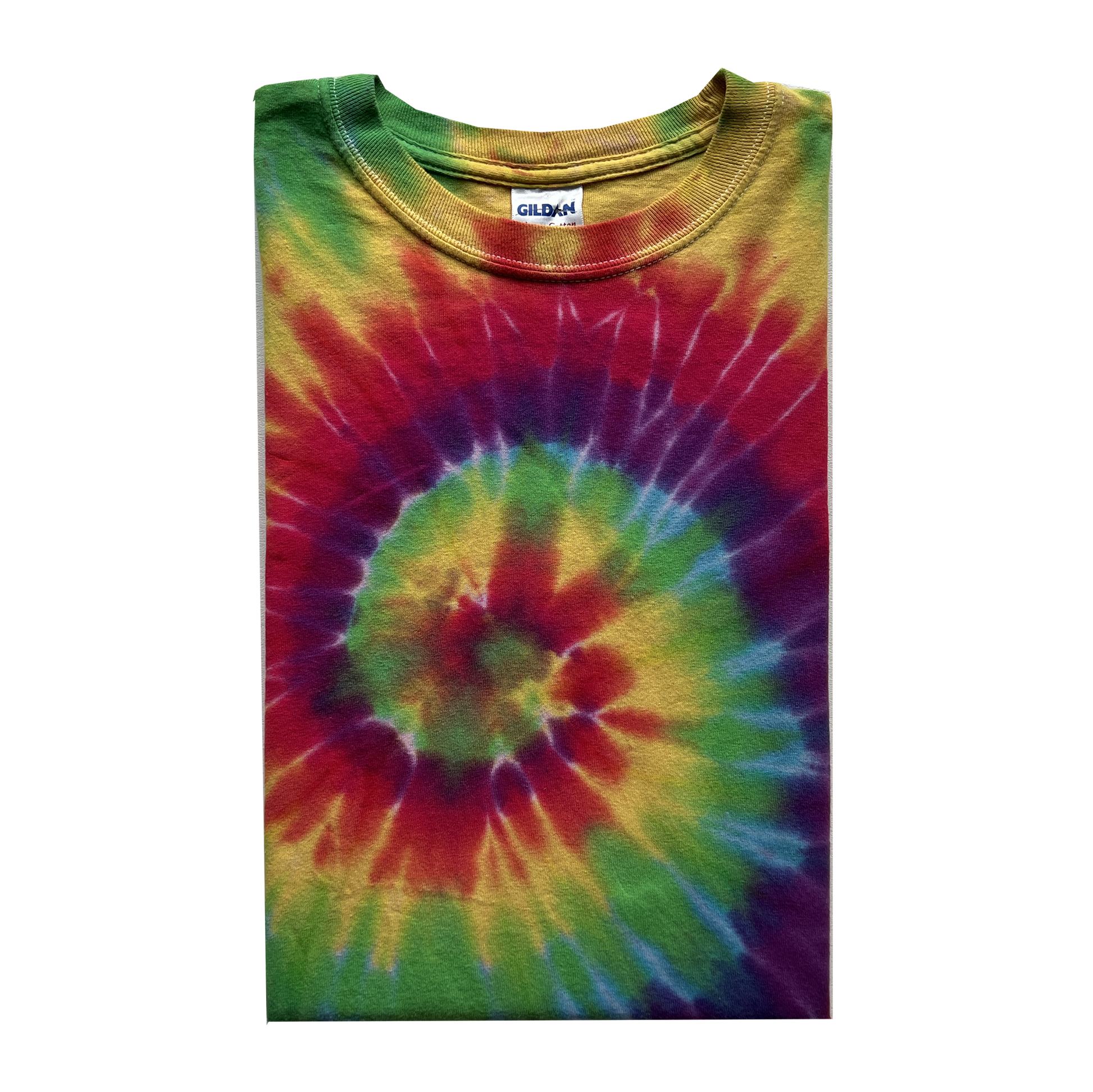 Tie Dye Long Sleeve Crewneck T Shirt S Gildan Heavy Cotton