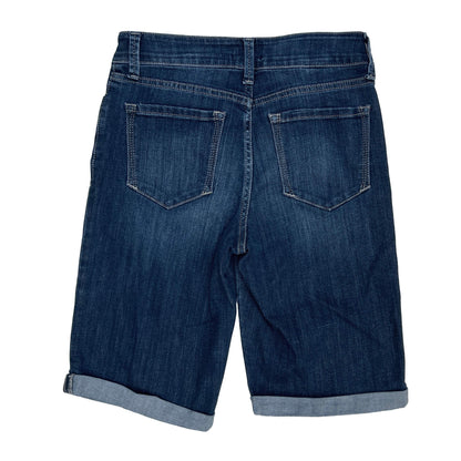 NYDJ-11-inch-Blue-Denim-Shorts-Peddle-Pushers.-Sz-0.-Shop-eBargainsAndDeals.com