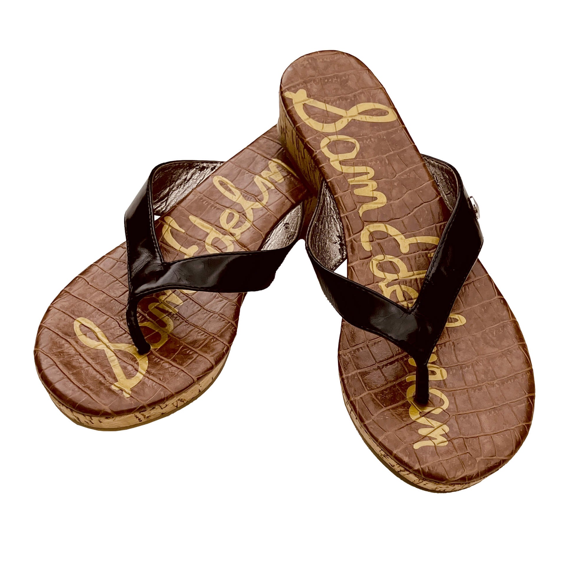 Sam-Edelman-Black-Thong-Wedge-Sandals.-Shop-eBargainsAndDeals.com