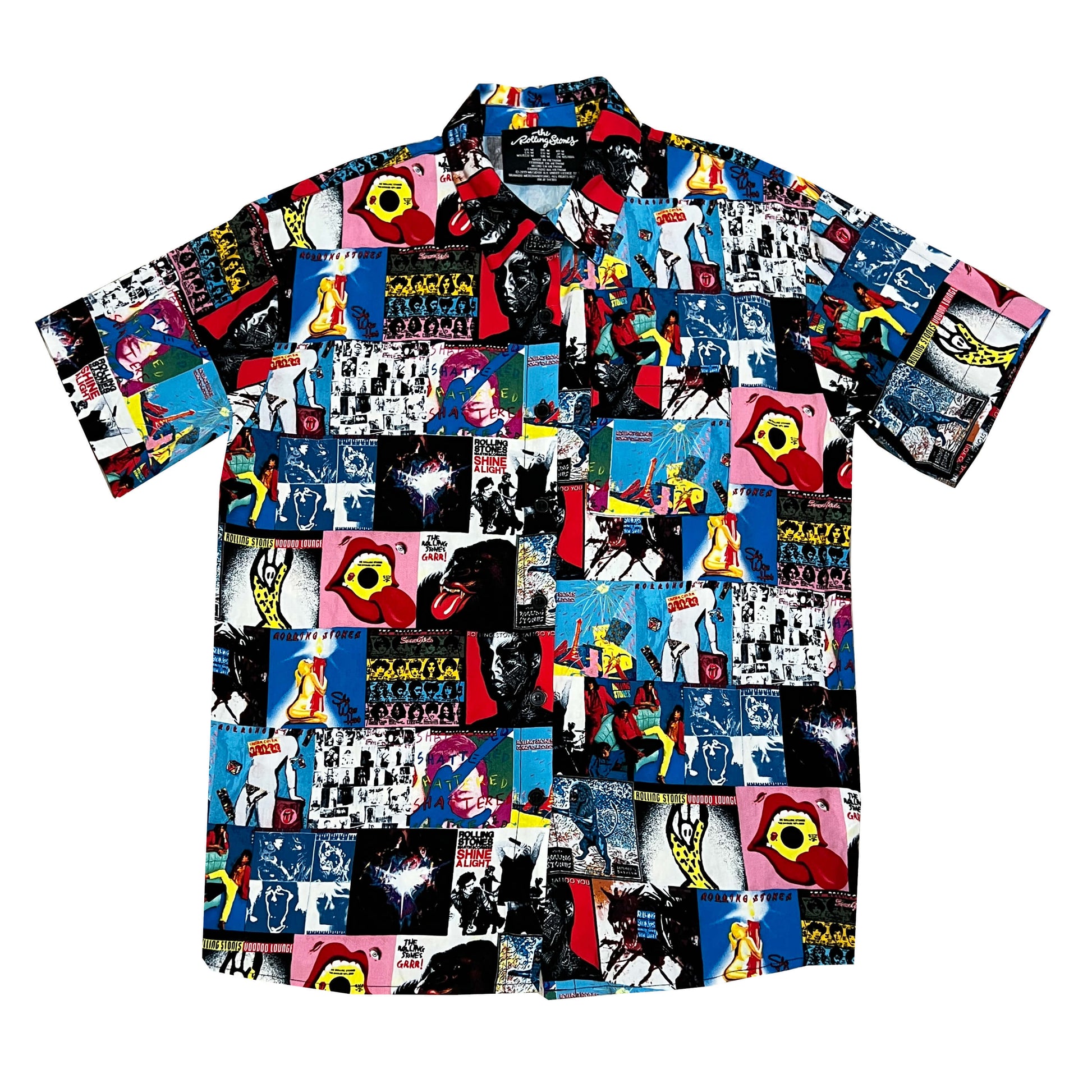 Unisex-The-Rolling-Stones-Graphic-Button-Down-Casual-Shirt.-Size-M.-Shop-eBargainsAndDeals.com
