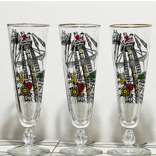Vintage-Libbey-Treasure-Island-Pilsner-Beer-Glasses.-Shop-eBargainsAndDeals.com