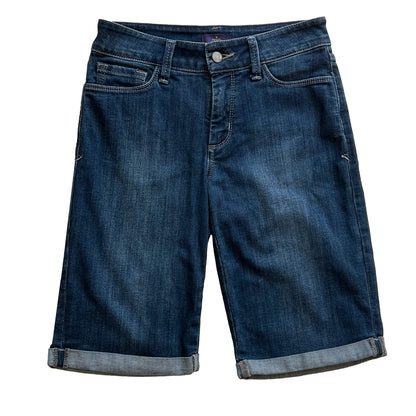 New NYDJ 11-inch Blue Denim Shorts - Size 0 - Lift Tuck Technology
