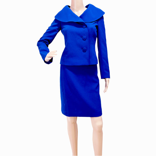 Womens-Tahari-Royal-Blue-Skirt-Suit.-Size0P.-Shop-eBargainsAndDeals.com