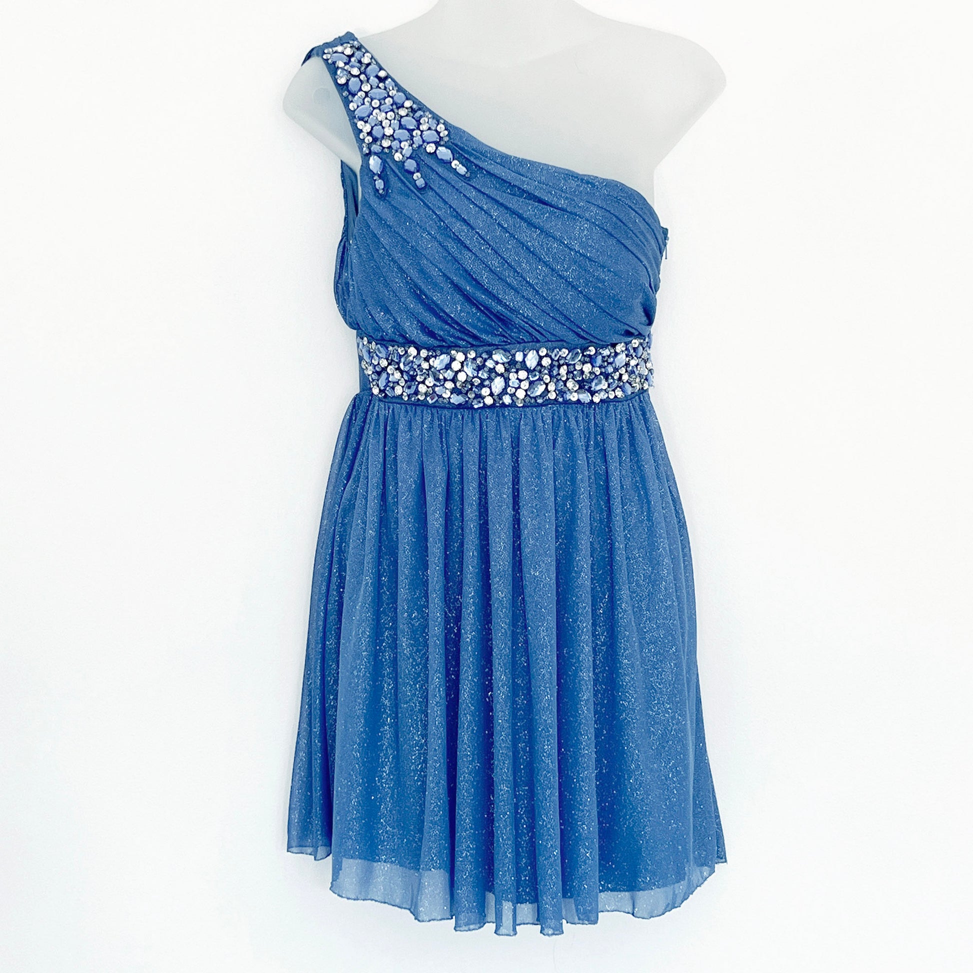 City-Studio-Rhinestone-Embellished-Blue-One-Shoulder-Mini-Dress.-Shop-www.eBargainsAndDeals.com