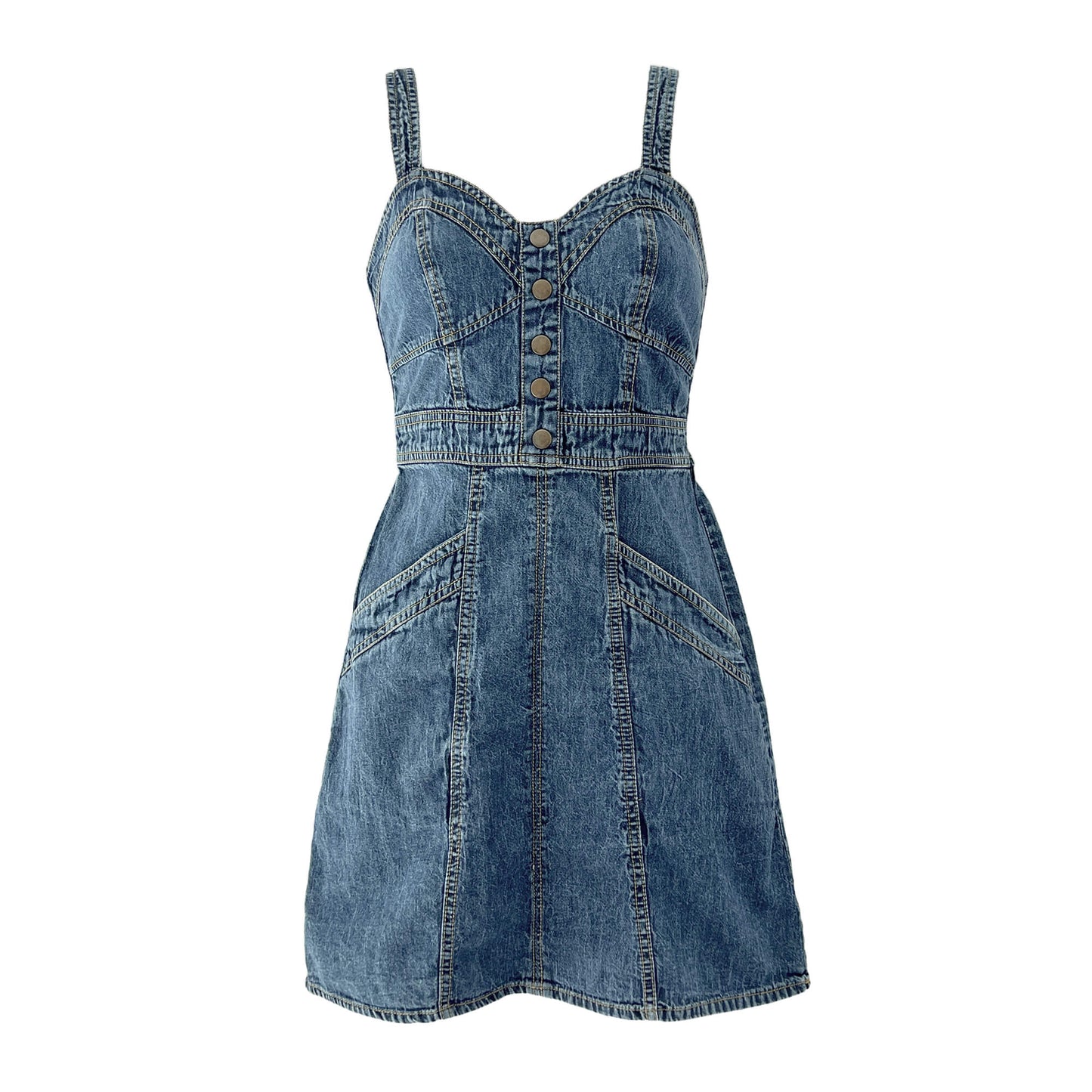 Japna-Blue-Sleeveless-Denim-Dress.-XS.-Shop-eBargainsAndDeals.com