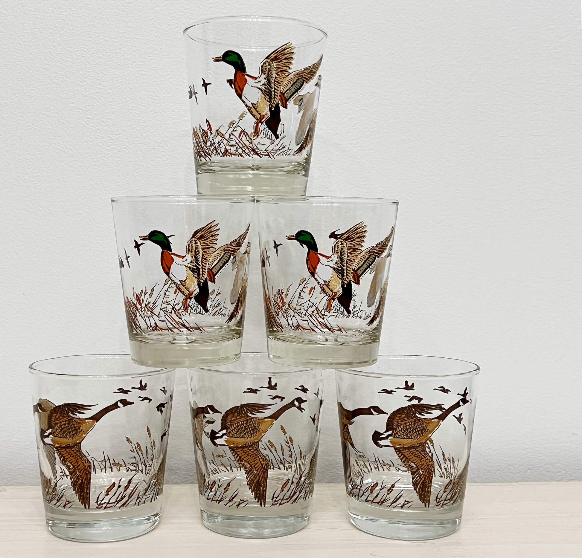 Libbey-Sportsman-Collection-Wild-Bird-Geese-Duck-Pheasant-Rocks-Bar-Glasses.-Shop-eBargainsAndDeals.com