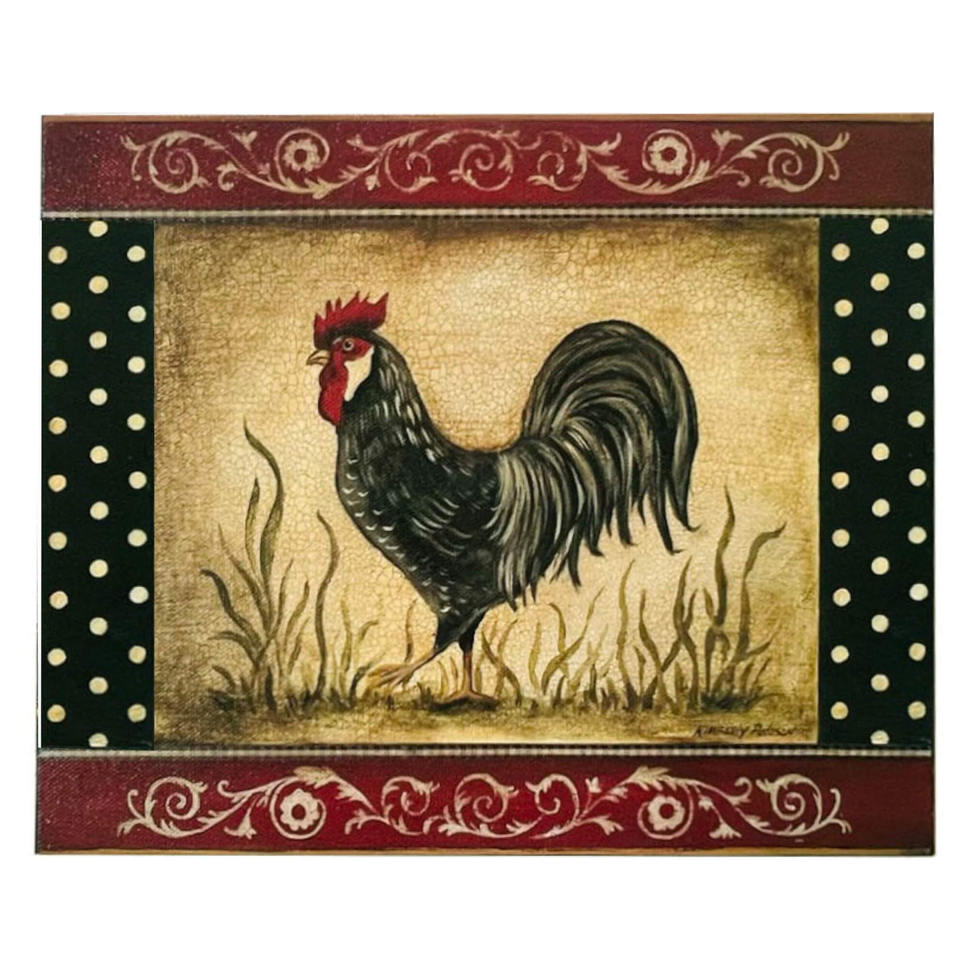Rise-And-Shine-Rooster-Giclee-Wall-Art-by-Kimberly-Poloson_side-view-front.-Shop-eBargainsAndDeals