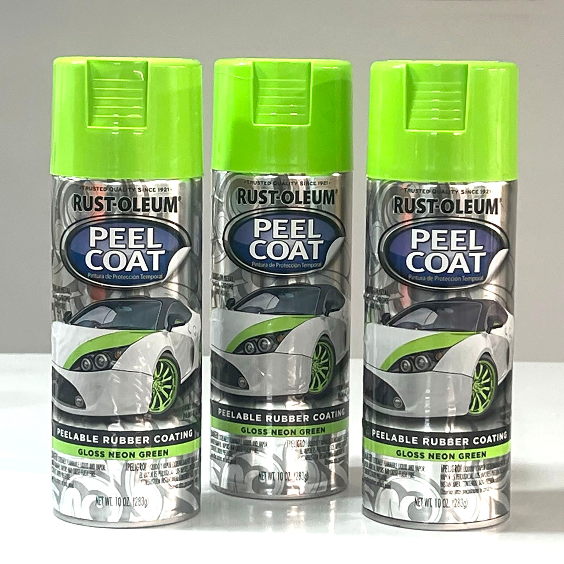 Rust-Oleum Gloss Neon Green 311258 Peel Coat Spray Paint - Pack of 3 –  eBargainsAndDeals Vintage Store