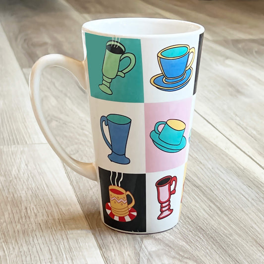 Tall-Ceramic-Coffee-Mug_-Coffee-Cup-Pattern.-Shop-eBargainsAndDeals.com
