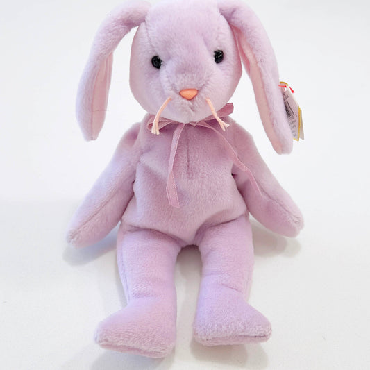Ty-Floppity-Bubby-Rabbit-Stuffed-Toy-1996.-Front-view-3c.-Original-Beanie-Babies-Collection.-Shop-eBargainsAndDeals.com