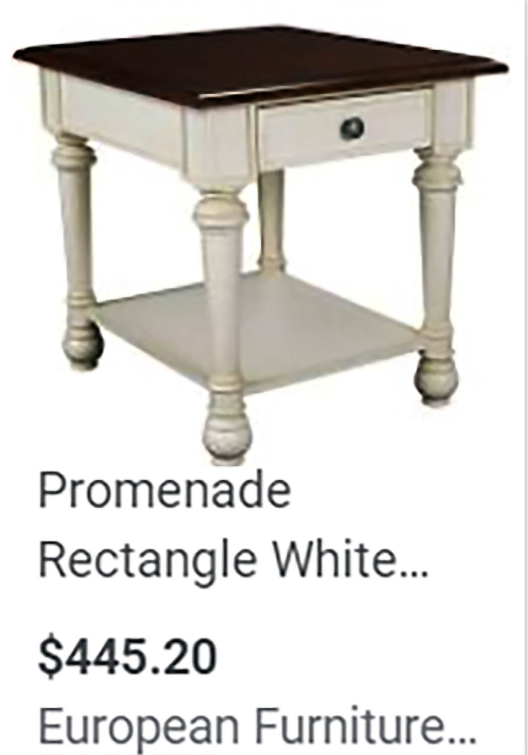 compare price of hammary table