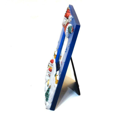 Olmec-Blue-Acrylic-3-D-Flying-Santa-Claus-Picture-Frame.-View-laying-flat.-Shop-eBargainsAndDeals.com